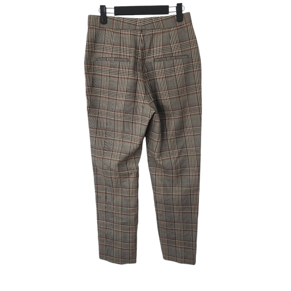 EUC Sandro Paris Glen Stainy Plaid Tapered Cropped Ankle-Length Pants - Picture 6 of 10